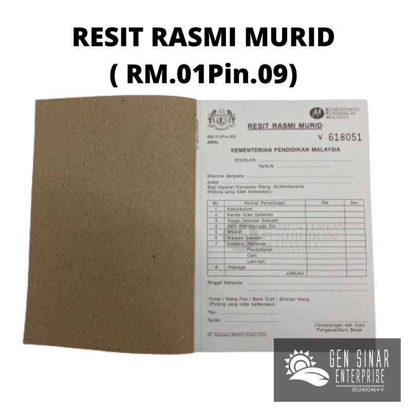 RESIT RASMI MURID (RM.01 Pin.09 ) SCHOOL | Shopee Philippines