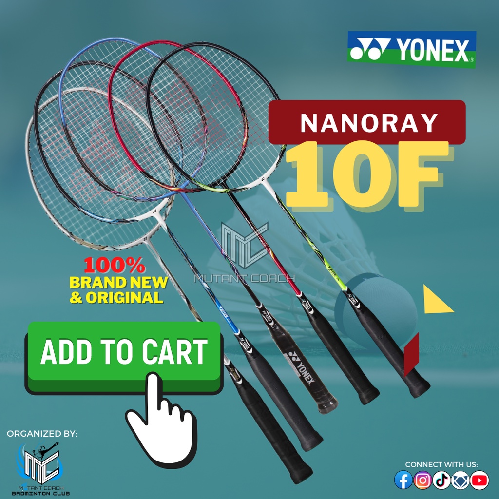 NANORAY 10F / BRAND NEW YONEX BADMINTON RACKET / 100% ORIGINAL ...