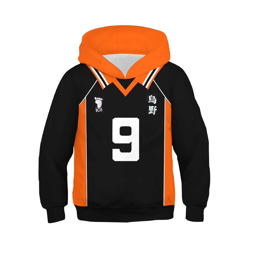 Haikyuu Cosplay Kids Fashion Long Sleeve Hoodie Jacket Shopee - Main Image