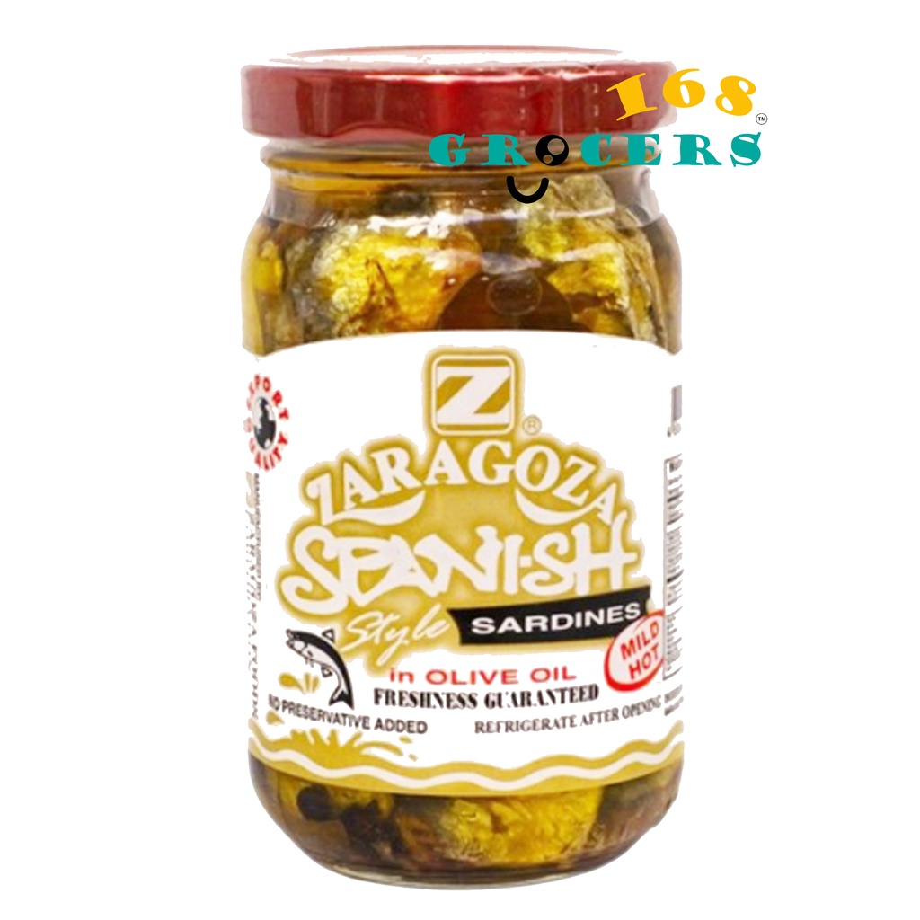 Zaragoza Bottled Spanish Style Sardines in Olive oil (Mild Hot