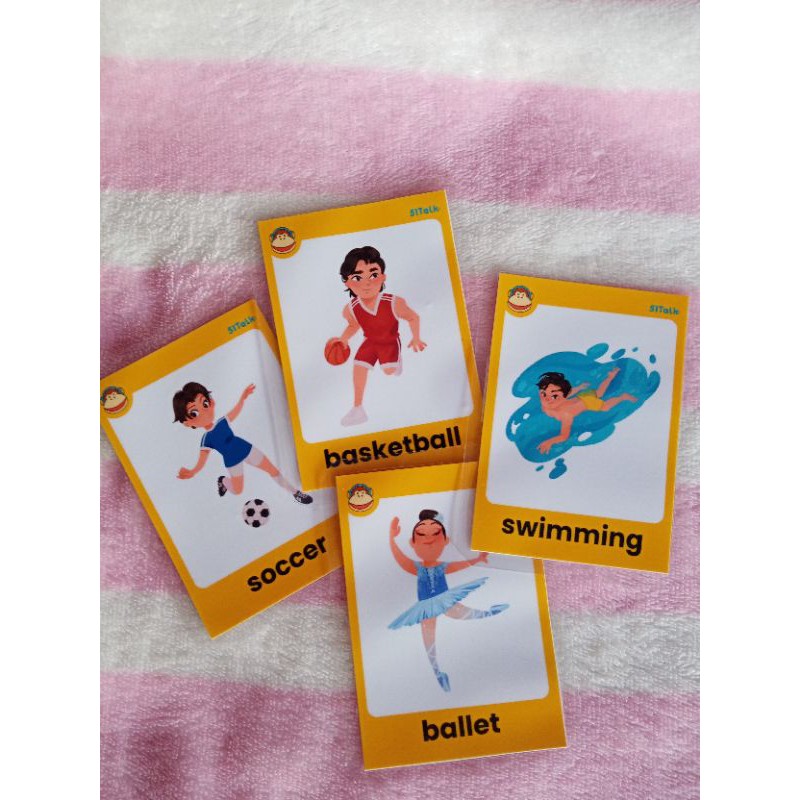 51 TALK teaching materials/ flashcards / teaching props (1) | Shopee ...