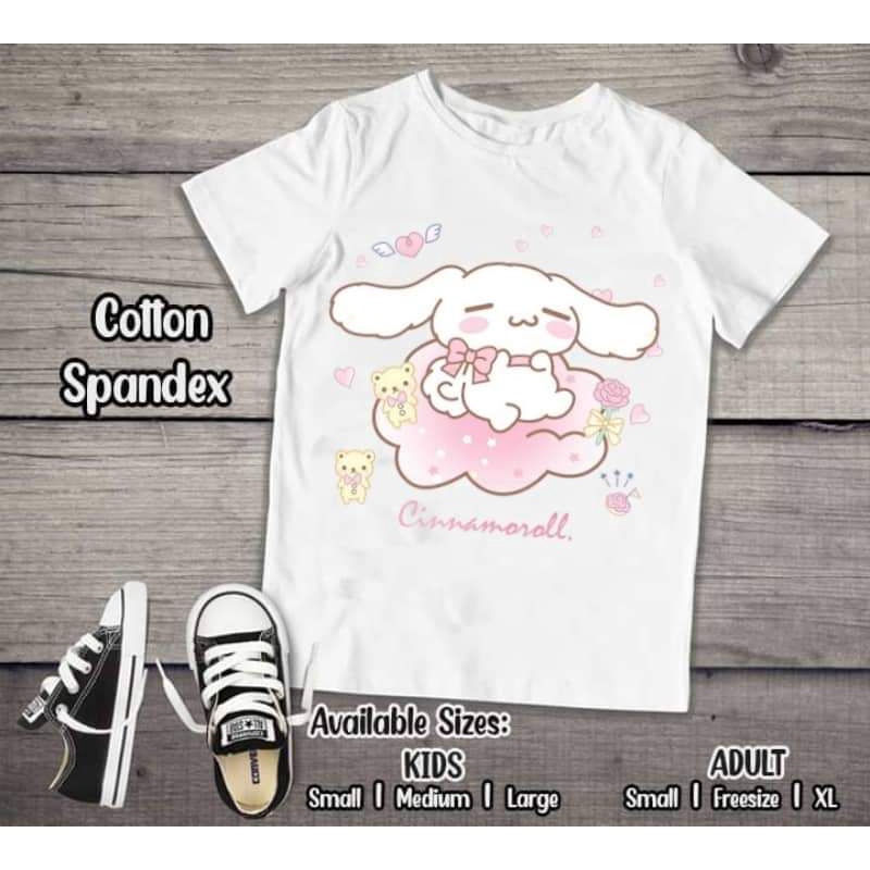 SANRIO CINNAMON ROLL SHIRT FOR KIDS AND ADULT Shopee Philippines