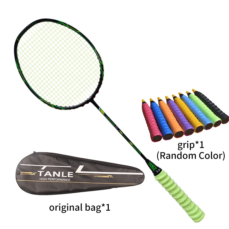 TANLE original authentic 6U 72g full carbon fiber badminton racket set
