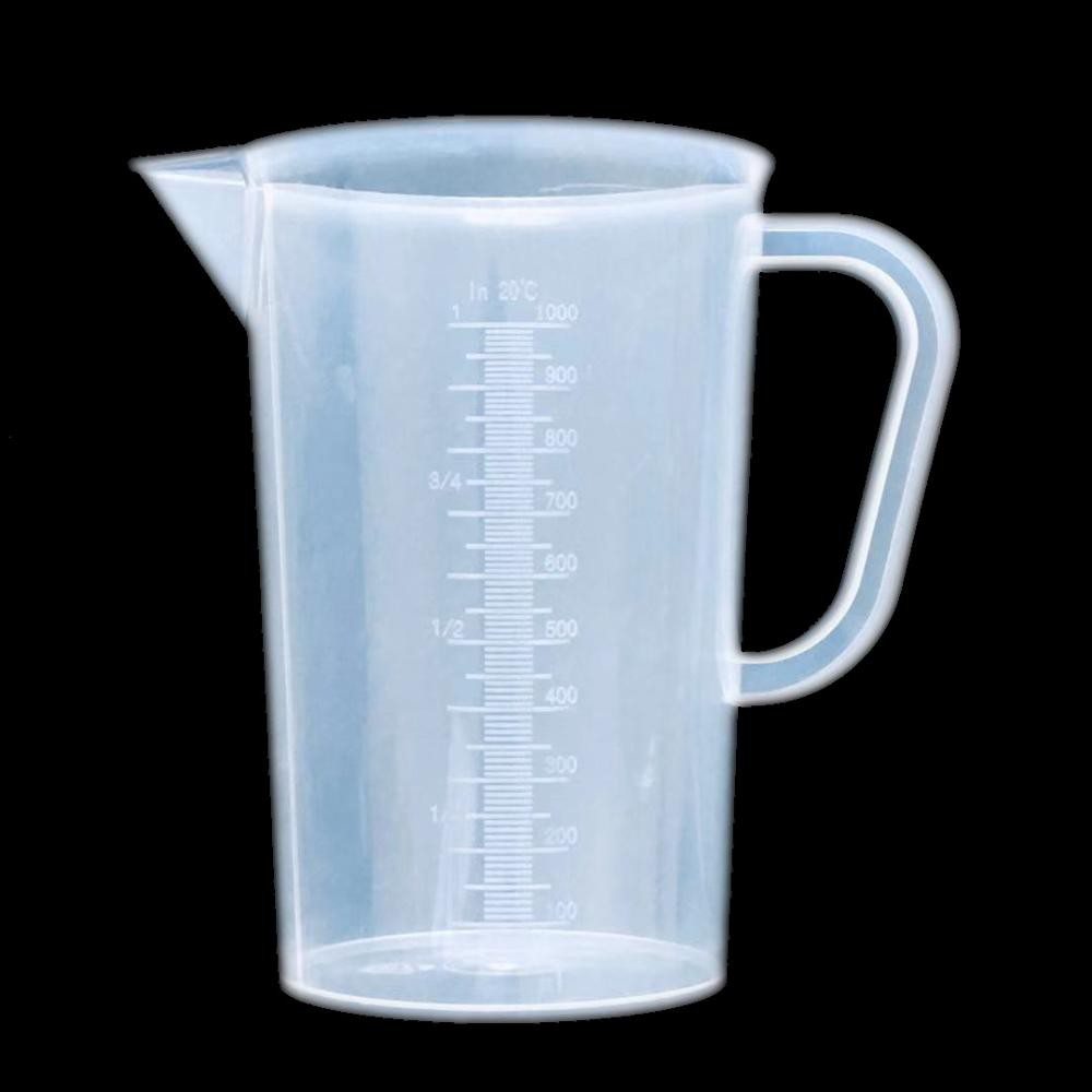 500ml1l Plastic Graduated Beakers With Handles Measuring Beaker 1000ml Plastic Measuring Cup 5388