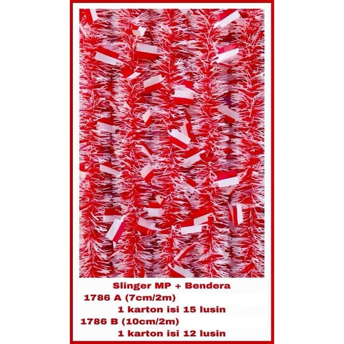 MERAH Small red and white flag Slinger Indonesian Independence Day ...