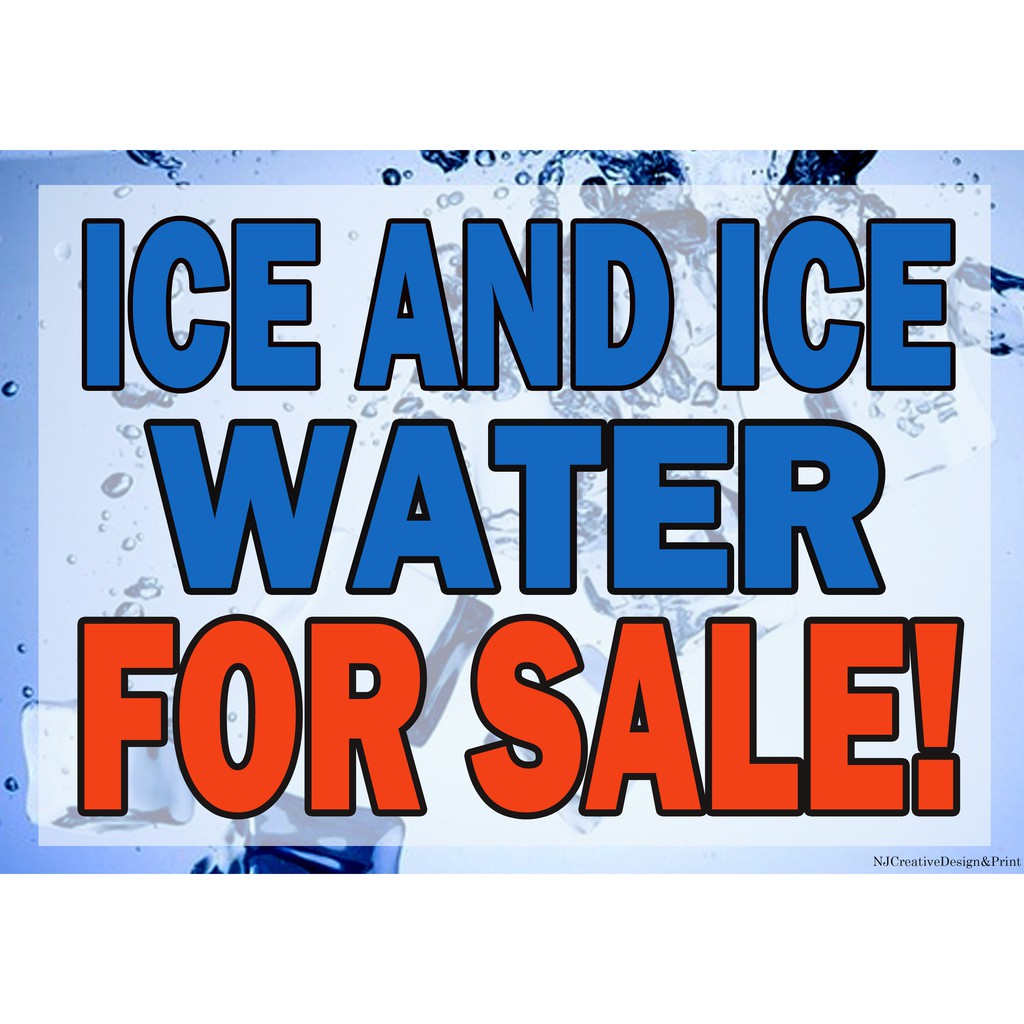 Ice And Ice Candy A4 Laminated Signage Shopee Philippines 3965