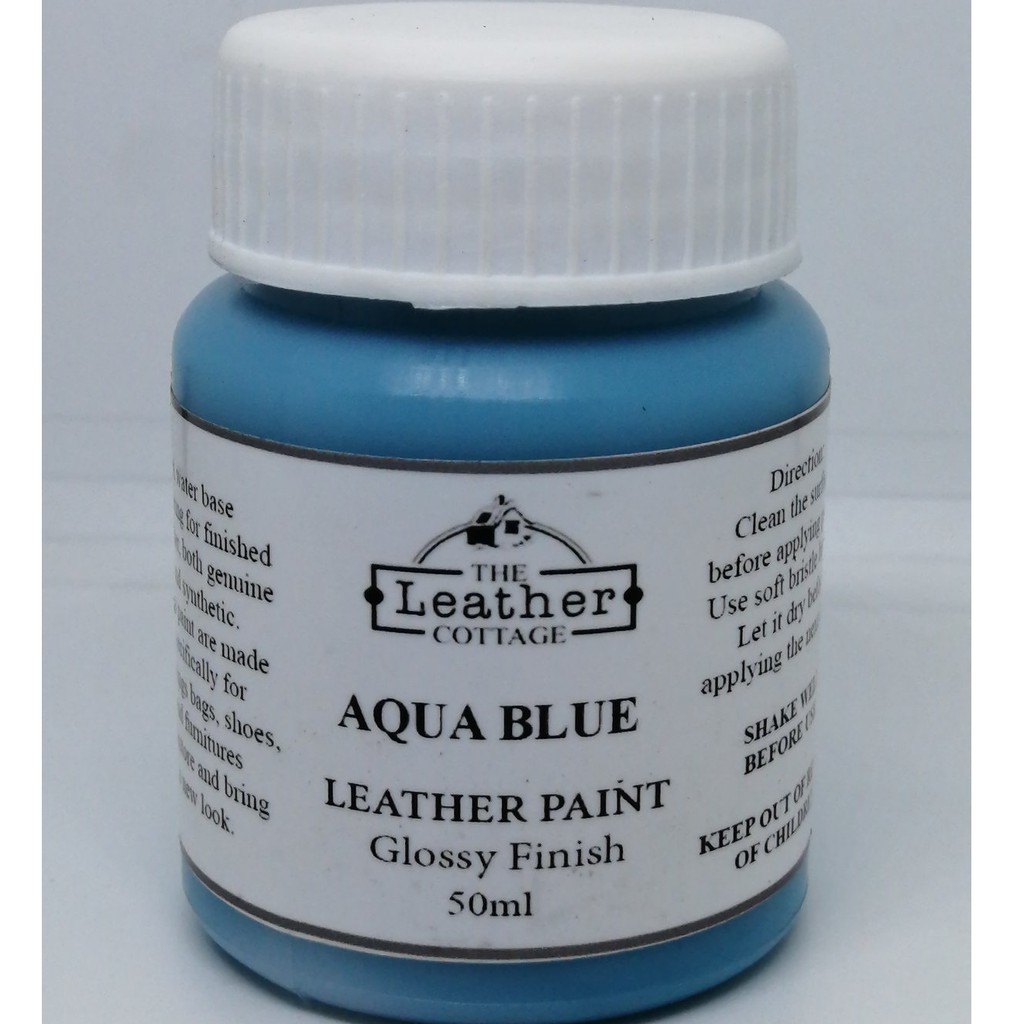 Leather Paint Aqua Blue