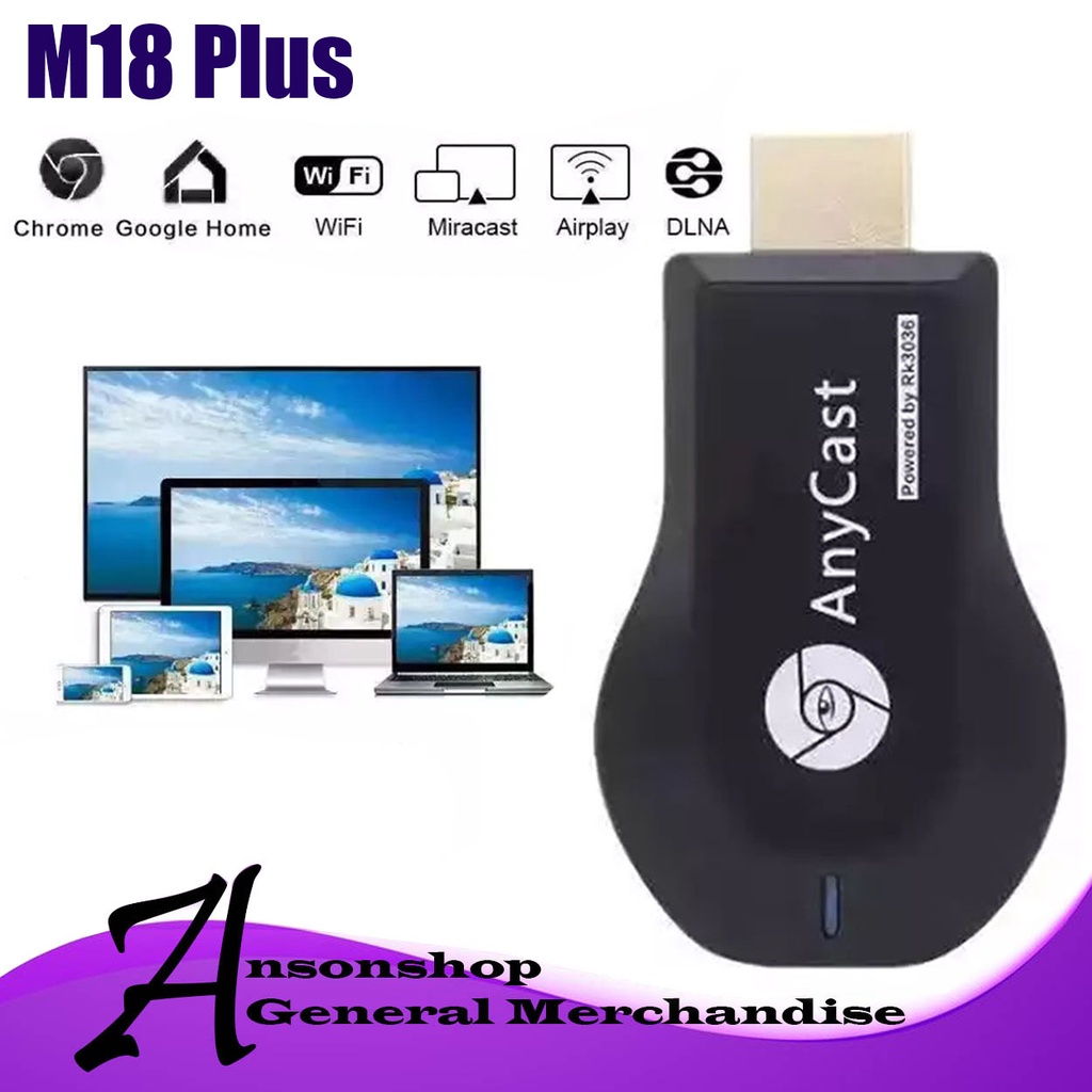 Spot s hair New Anycast M18 Plus Wireless Display Dongle Mirror ...