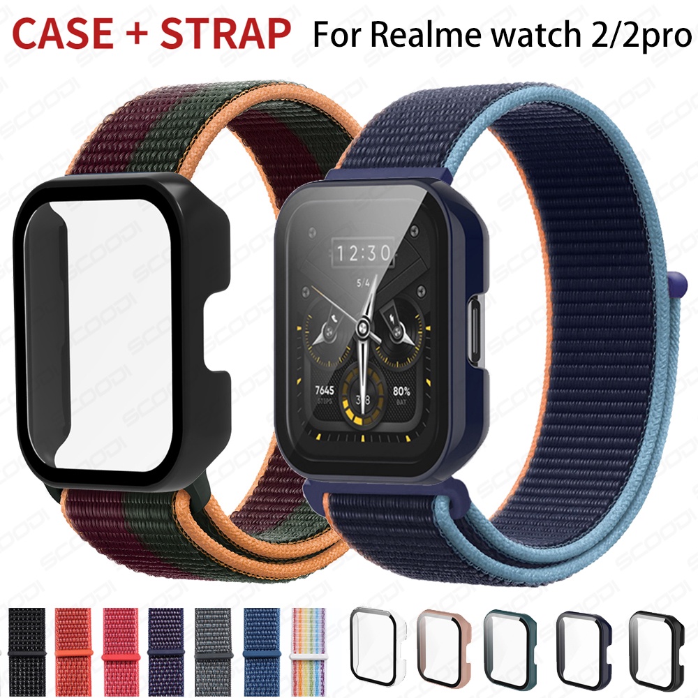 2in1 Nylon Strap Case for Realme Watch 2 Realme 2 Pro Smart Watch Band Glass Protector Cover Shopee Philippines