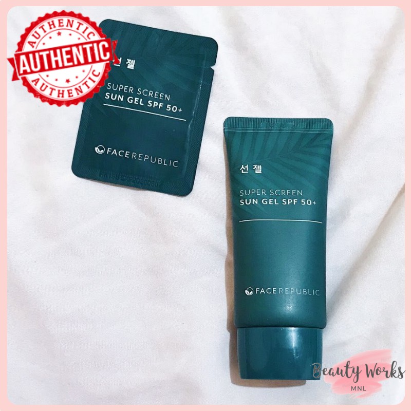 FACE REPUBLIC Super Sunscreen Sun Gel SPF 50++ 40ml Shopee Philippines
