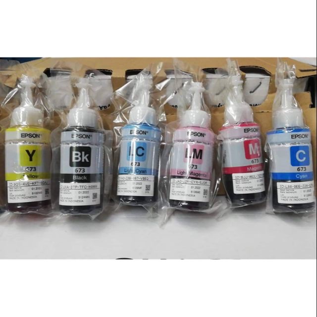 Epson L805/L1800 original ink bundle T673 | Shopee Philippines