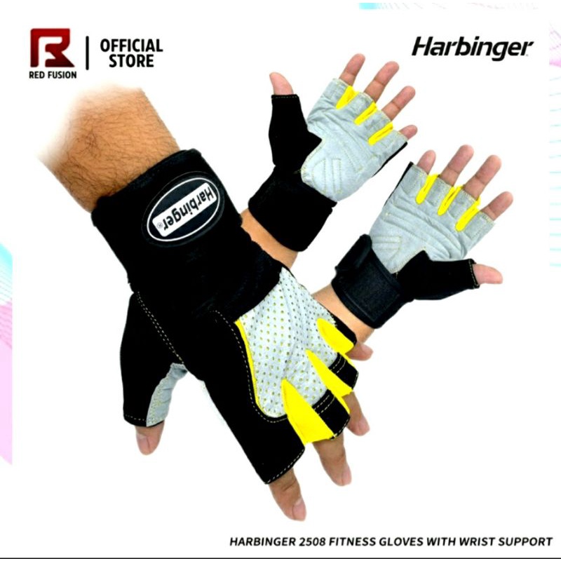 Harbinger weight lifting gloves with wrist support online