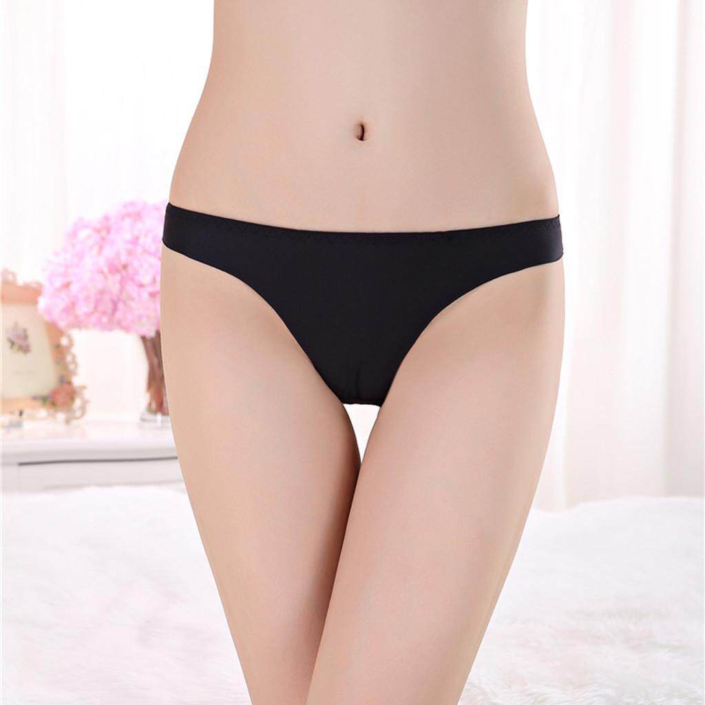 Black, Women's Thong Panties