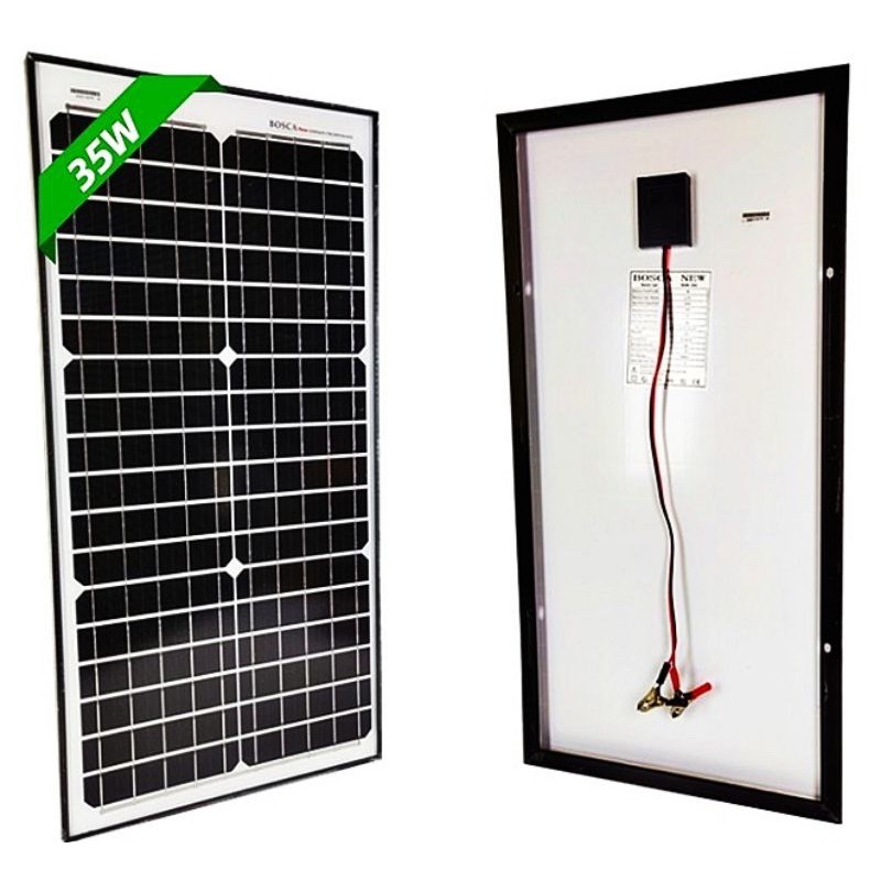 BOSCA 35W 12V SOLAR PANEL New GermanTechnology BOSCA MONO 12 Volts PV ...