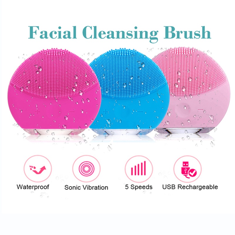 Rechargeable Skin Care Cleanser Gentle Exfoliation and Sonic Cleansing ...