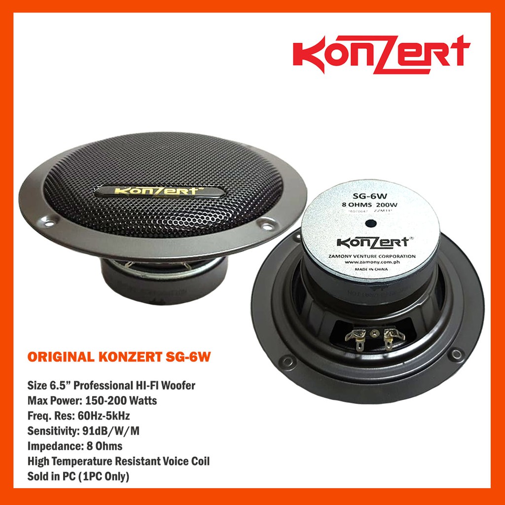 Konzert best sale midrange speakers