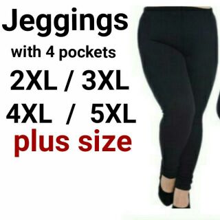PLUS SIZE JEGGINGS with 4pockets (LEGGINGS NA MAKAPAL)