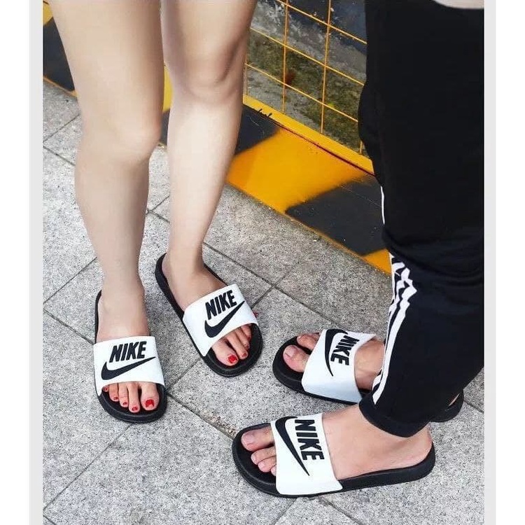 Nike couple 2025 slippers