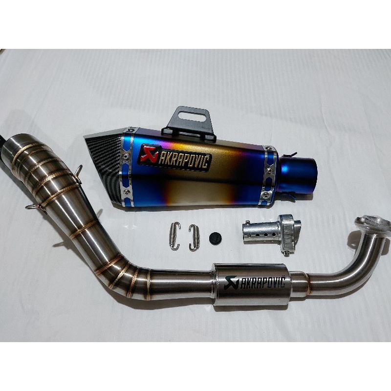 YAMAHA AEROX V1 V2 /NMAX V2 V2.1 AKRAPOVIC PIPE WITH SILENCER ( FULL ...