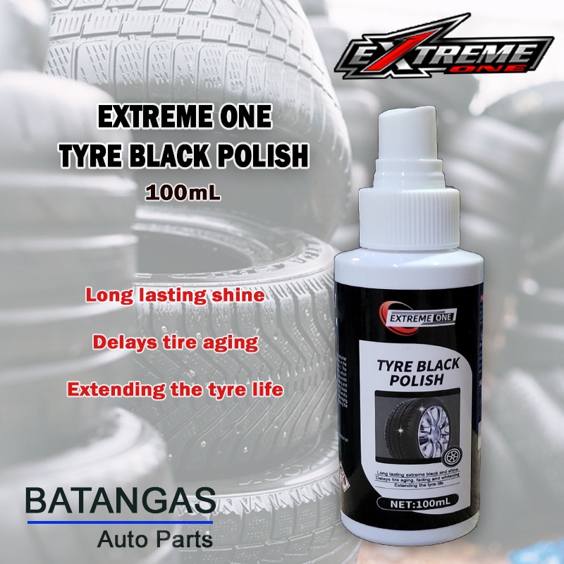 EXTREME ONE Tyre Black Polish 100ml | Shopee Philippines