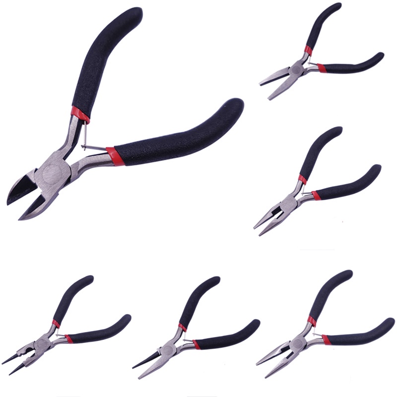 6 Style Bent Nose Round Side-Cutting Pliers for Jewelery Making Tool ...