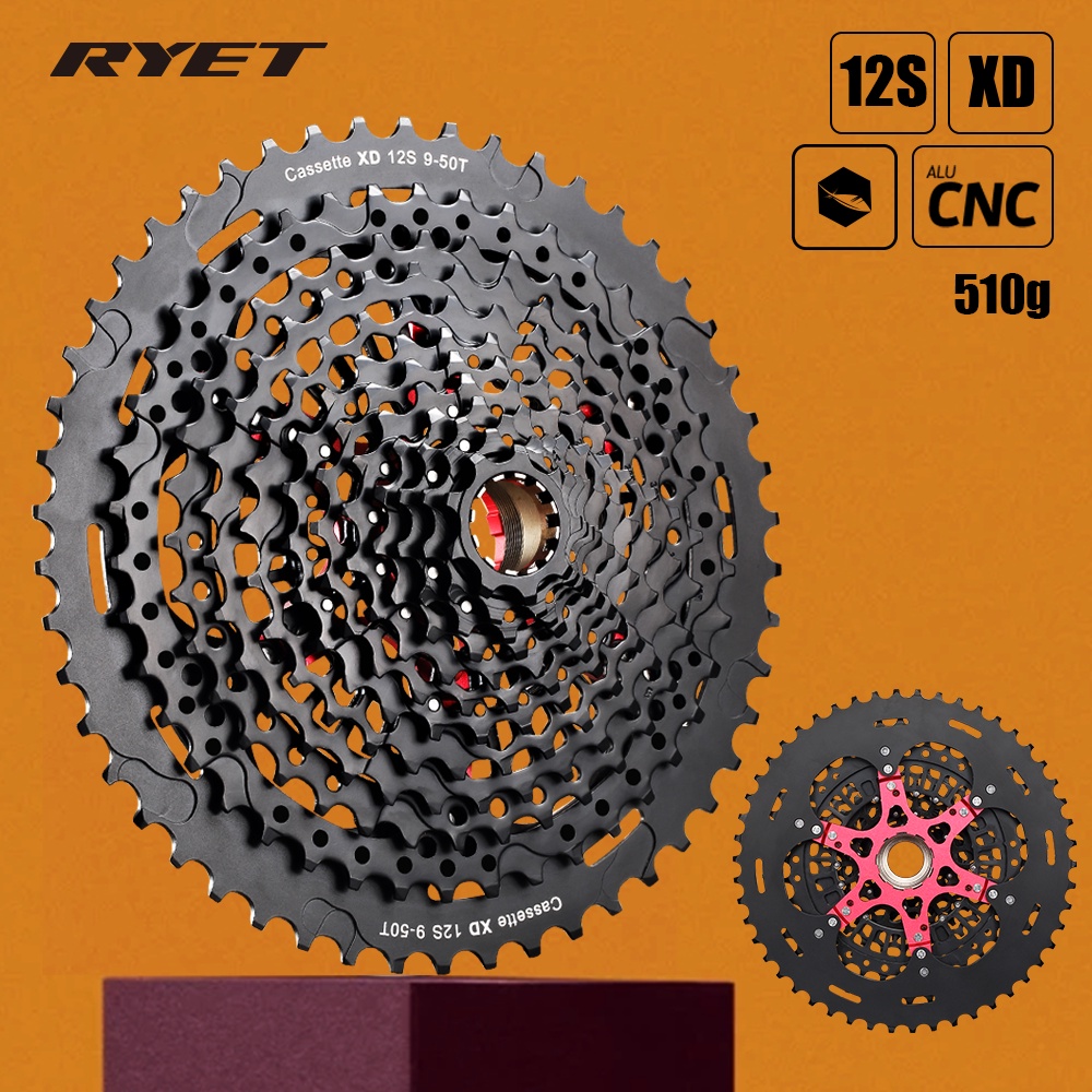 FLASH DEAL!RYET MTB Bicycle Cassette Cogs 12 Speed 950T For Sram XD