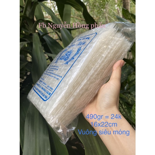Cu chi specialty square rice paper super thin 190gr-490gr (no need to ...
