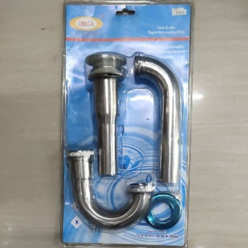 2304 / 2305 SUS 304 STAINLESS PTRAP LAVATORY SET HIGH QUALITY Shopee