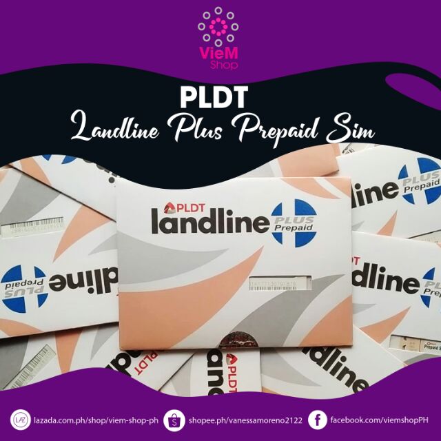 PLDT LANDLINE PLUS PREPAID SIM | Shopee Philippines