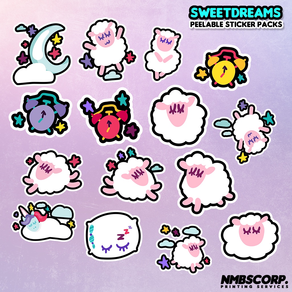 Sweet dreams Sticker set (Scrapbook stickers) | Shopee Philippines