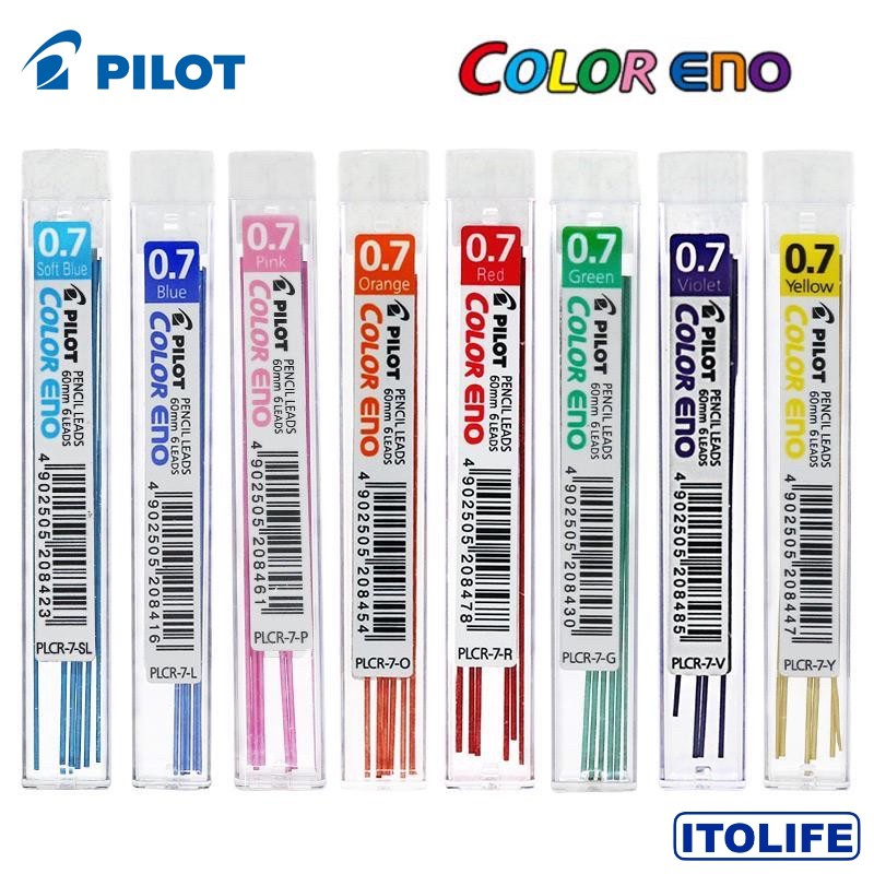 Pilot Color Eno Erasable Lead 0.7mm- 1 pack | Shopee Philippines