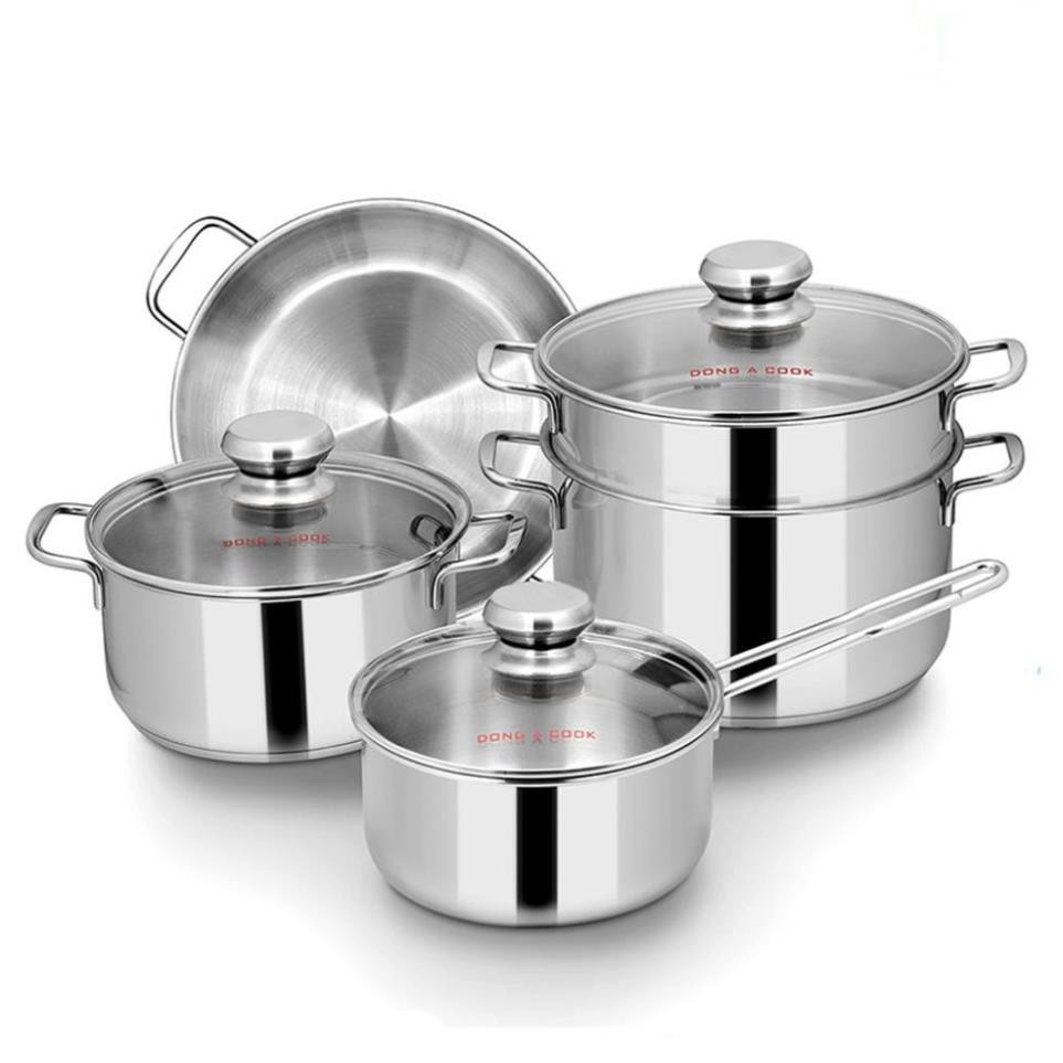 5piece Stainless Steel Pot Set With 3 Bottoms Of Dong Asia Can Be Used