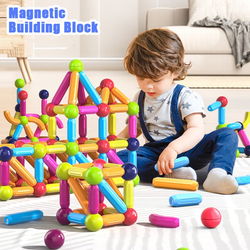 Little Buddy Magnetic Building Blocks Toy Set For Kids Large Size Big ...