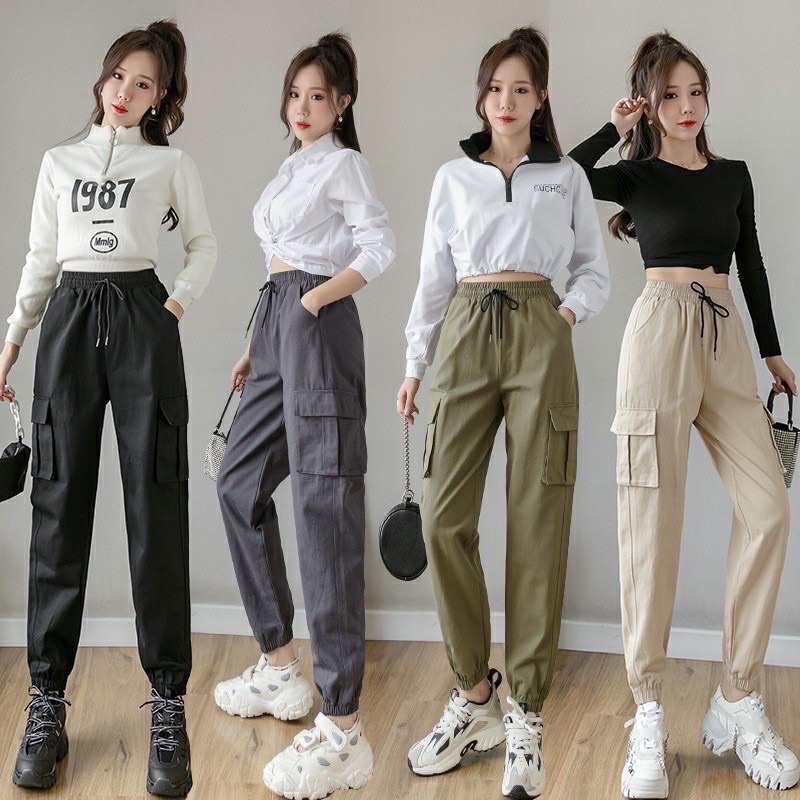 Stylistic Mr. Lee Ladies Basic Non-Denim Drawstring Trouser Pants for