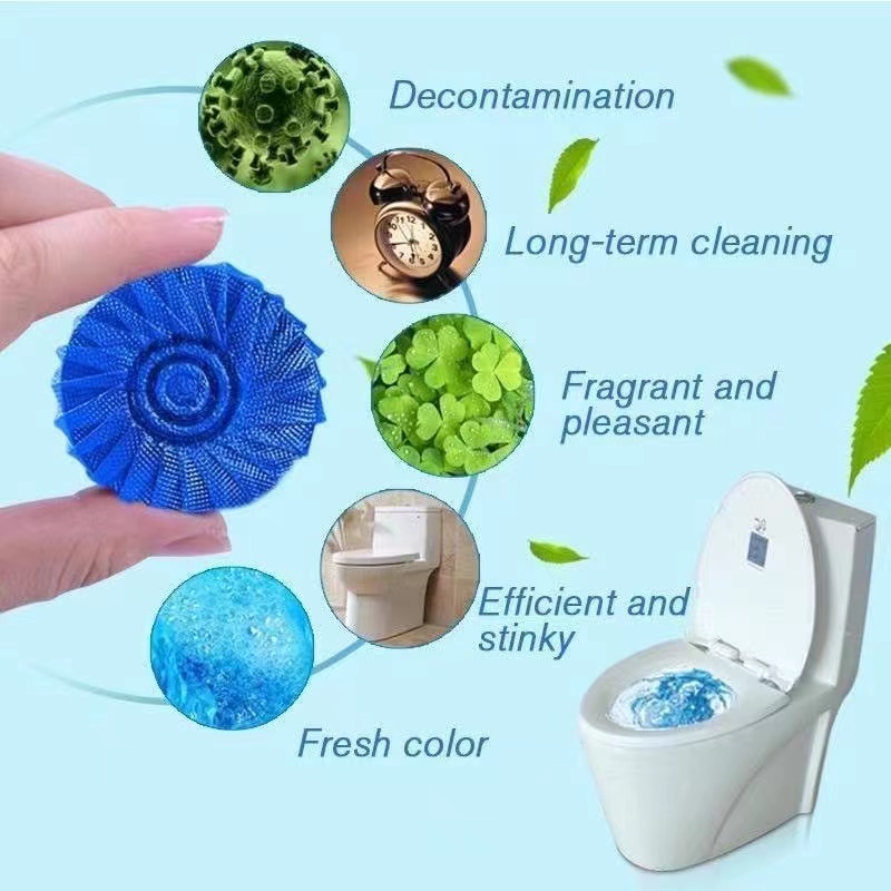 KUKU Blue Tablet Toilet Bowl Cleaner Bleach Toilet Bowl Tank Cleaner