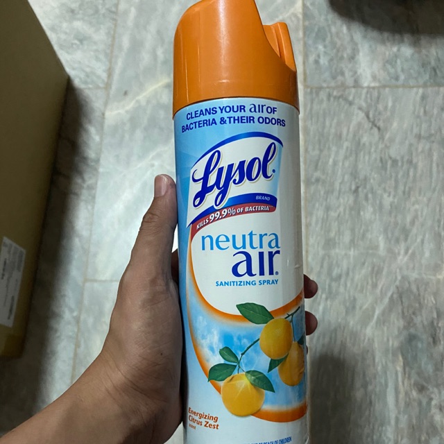Lysol Sanitizing Spray-Neutra Air Energizing Citrus Scent | Shopee ...