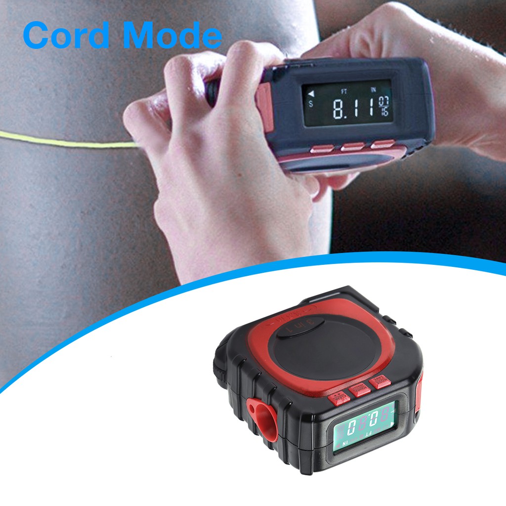 3 In 1 Digital Measure Measure Tape String Measure Sonic Roller Mode