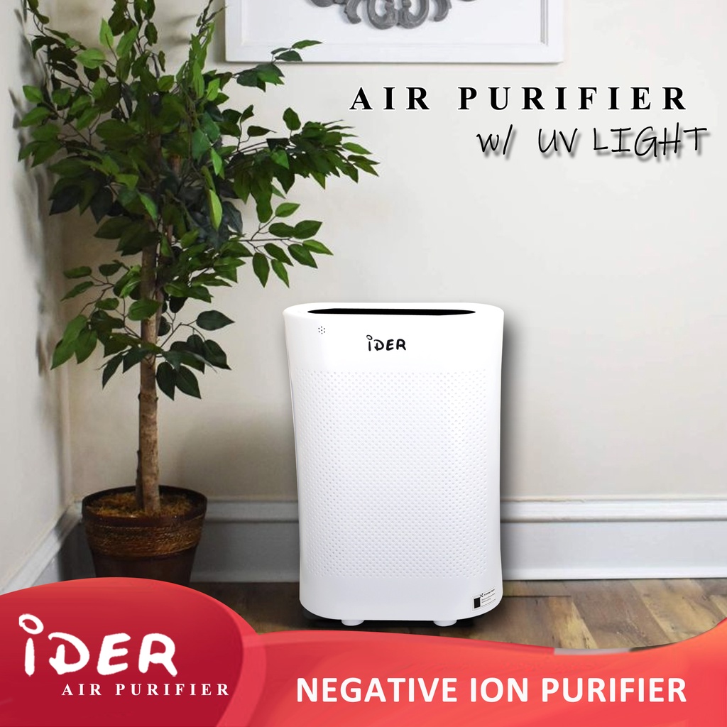 IDER Air Purifier with UV Light LCD Display Intelligent Household