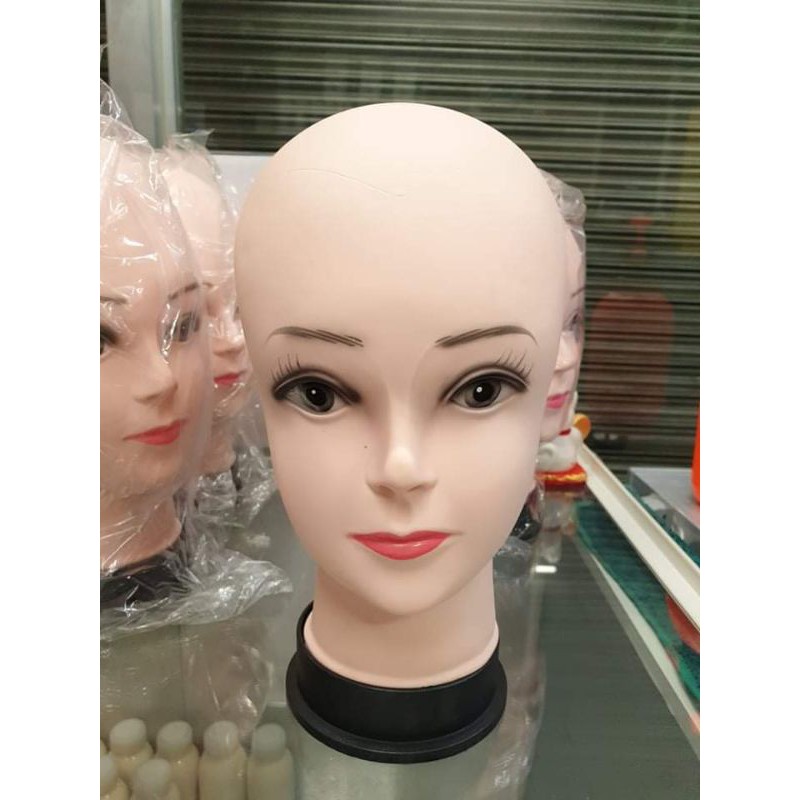 HOM Male Female Head Silicone Training Head Mannequin Rubber Heavy Duty