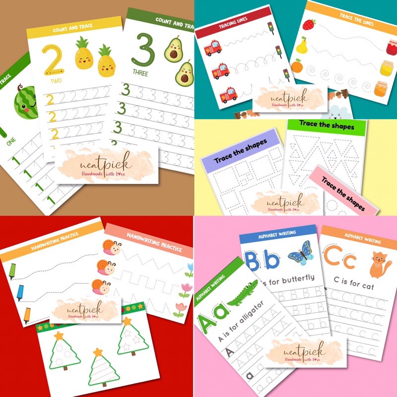 Educational Handwriting Practice laminated sheets Shopee Philippines