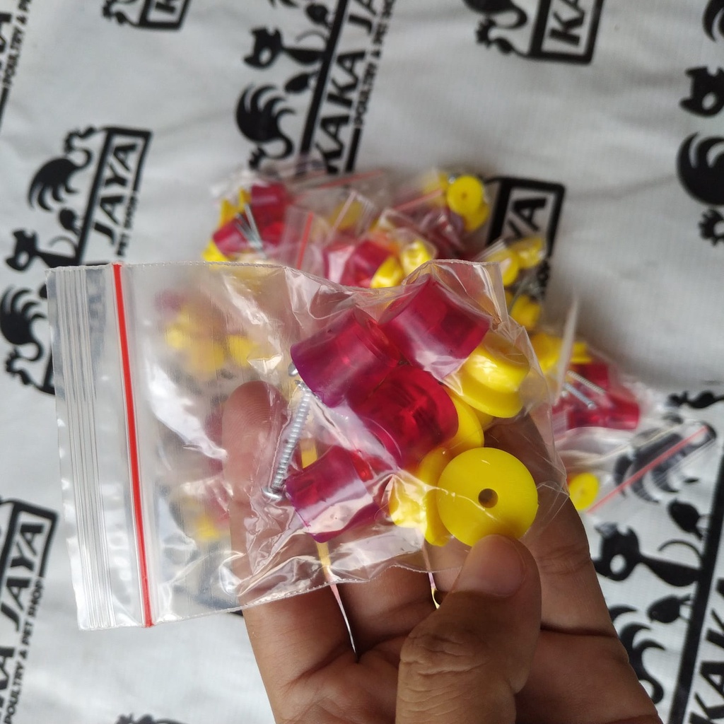 Double Thick Rubber Bird Cage TEBOK Legs ANTI-Shatter 4 Contents ...