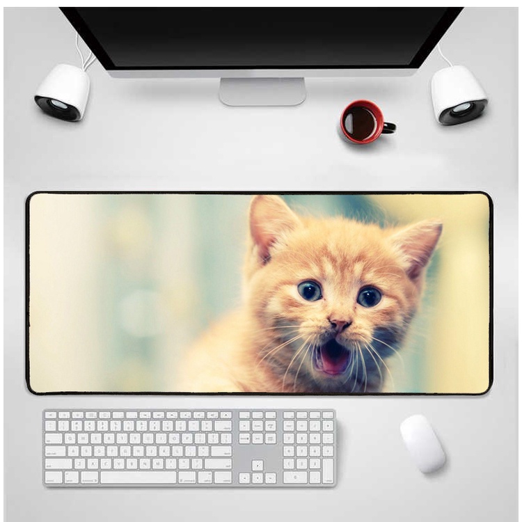 CUTE CAT GAMING MOUSE PAD 30x70cm | Shopee Philippines