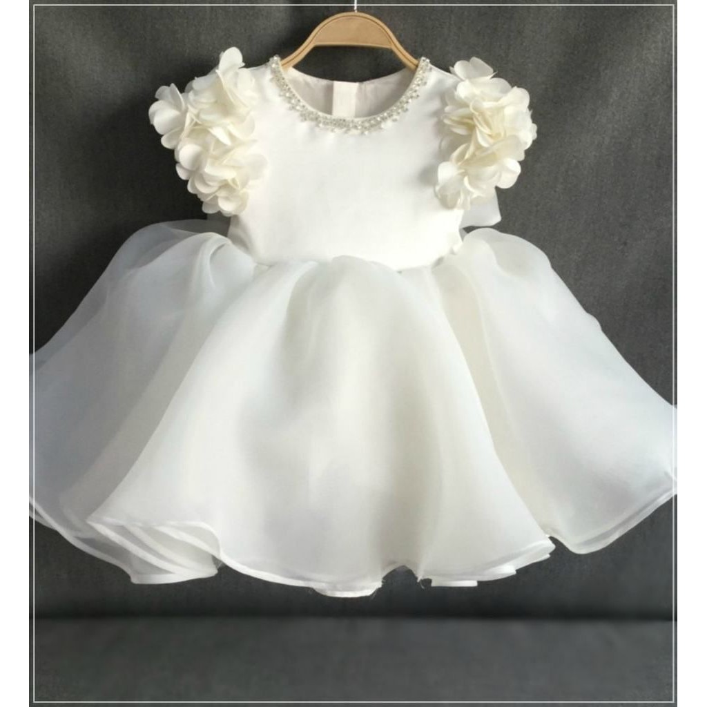 Wedding Baby Girl White Outfit Dress For Girl White Baptism Dresses Baby  Girl Year Birthday Toddler