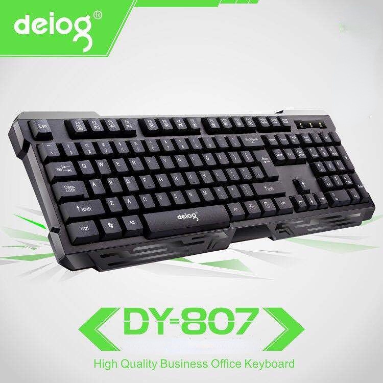 DEIOG DY-807 USB Wired Keyboard Office Style For PC Laptop Gaming ...