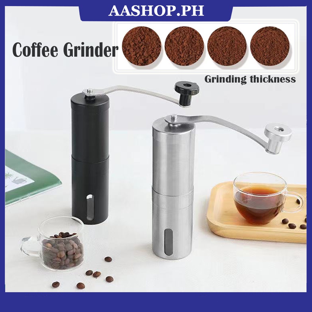 Manual Coffee Grinder Conical Burr Mill Bean Hand Grinder Portable ...