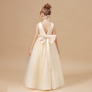 White graduation 2024 dress kids