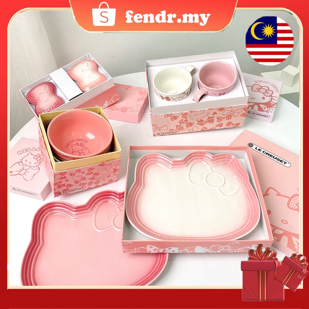 French le creuset limited kitty Hello Kitty series ceramic plate rice ...