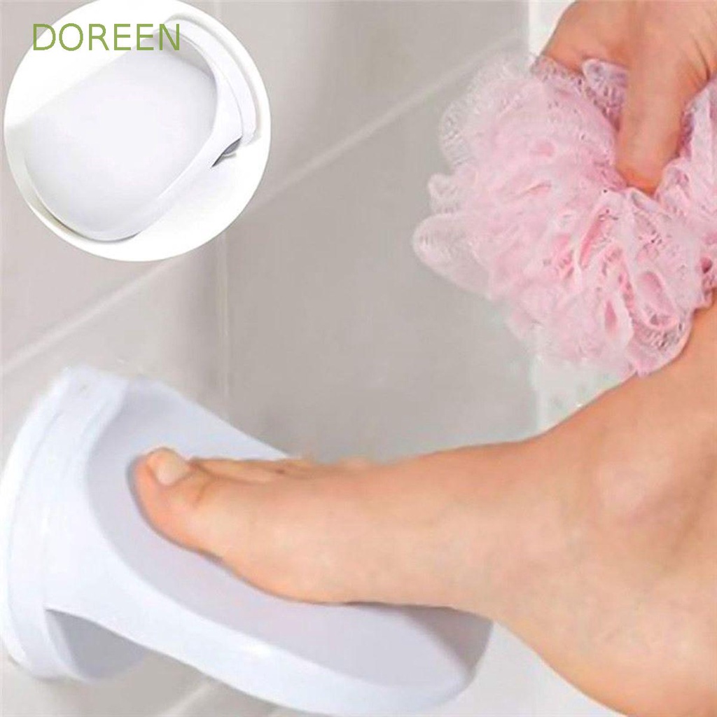 DOREEN Shower Foot Rest Bathroom Shaving Leg Suction Cup Wallmounted No Drilling Foot Step