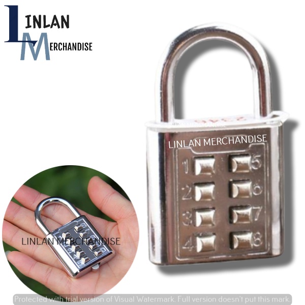 1 PC Anti-Theft Digits Combination Code Padlock (2008-30MM) 6 DIGIT ...
