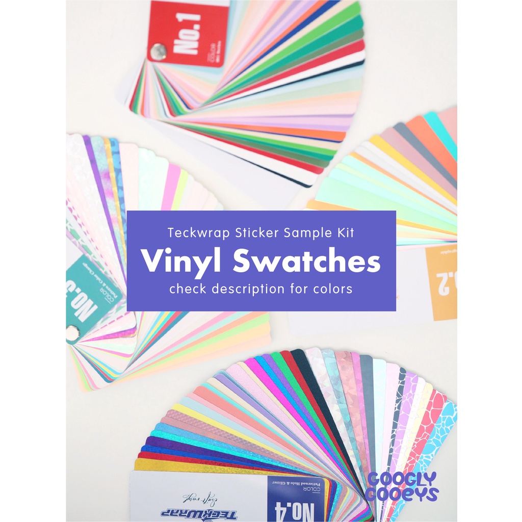 Teckwrap Swatches Vinyl Sticker Sample Kit | Shopee Philippines